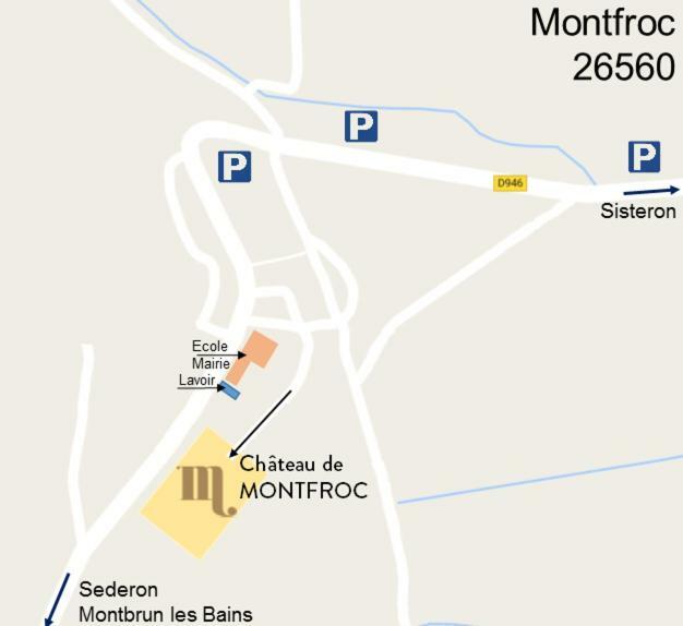 Bed and Breakfast Chateau De Montfroc Exterior foto